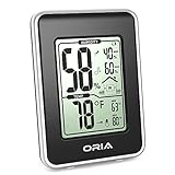ORIA Digitales Thermo-Hygrometer, Großer LCD Innen Thermometer Raumthermometer, Zimmerthe...