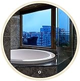 Spiegel Haushaltsgegenstände Spiegel Frameless Led Badezimmerspiegel, Smart Light WC rund...
