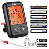 Te-Rich Bratenthermometer Bluetooth Grill Thermometer Digital Funk Küchenthermometer Wire...