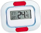 TFA Dostmann Digitales Kühl-Gefrierschrank-Thermometer, 30.1042, permanente Anzeige der H...