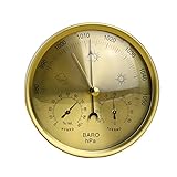 OUNONA Pr?zision Aneroid-Barometer Wetterstation 3?in 1?Barometer Thermometer Hygrometer f...