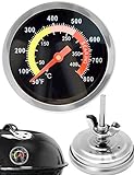 HomeTools.eu® - Temperatur-Beständiges analoges BBQ Grill-Thermometer Koch-Thermometer S...