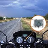 FORNORM Autouhr Digital Beleuchtet Uhr Fahrrad, Motorrad Uhren Wasserdicht, Uhren Batterie...