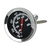 Qiorange Edelstahl Bimetall Küchen Braten Zeigerthermometer Thermometer mit Celsius und F...