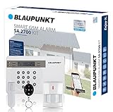 Blaupunkt Funk-Alarmanlage SA 2700 I Mit GSM-Modul I Sicherheitssystem mit Bewegungsmelder...
