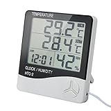 VADIV Thermometer Hygrometer, Digitales Thermo Hygrometer Innen-/Außentemperatur Temperat...