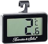 Rosenstein & Söhne Kfz Thermometer: Digitales Gefrier- & Kühlschrankthermometer (Digital...