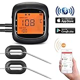 Habor 6 Ports Grillthermometer Bluetooth Ofenthermometer Digital Steak Thermometer Großes...