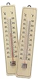 RMB® 2er Set Thermometer aus Holz ca.22 x 5 cm analog