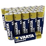 Varta Longlife Batterie (AA Mignon Alkaline Batterien LR6, 24er Pack)