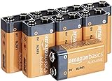 AmazonBasics Everyday Alkalibatterien 600 mAh, 9 V, 8 Stück