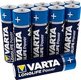 VARTA Longlife Power AA Mignon Batterien, 10er Pack
